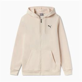 Sudadera con Capucha Hombre Puma Essentials+ Graphic Hoodie Fz Beige