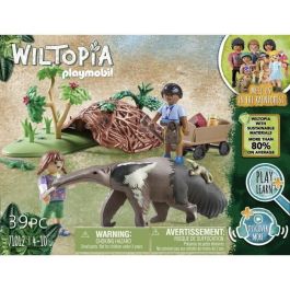 Playmobil Wiltopia: Set de Juego Cuidado del Oso Hormiguero con Figura y Accesorios