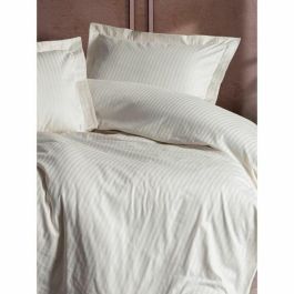ASI8684282421795 Juego de Cama 100% Algodón satén Crudo - 1 Funda Nórdica 220x240 cm y 2 Fundas Almohada 60x60 cm