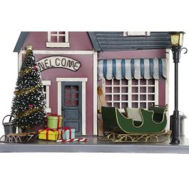 Casa Navidad Tradicional DKD Home Decor Azul Rojo 12.5 x 40 x 30 cm (2 Unidades) Casa Navidad Tradicional DKD Home Decor Azul Rojo 12.5 x 40 x 30 cm (2 Unidades)