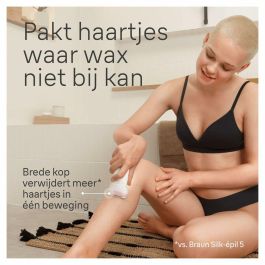 Braun Depiladora Eléctrica SE 7-000 Inalámbrica 2 Velocidades 40 min Blanco / Rosa