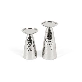 Giner y Colomer Lote de 2 Candelabros Aluminio Brillante Cono Minimalista Precio: 108.8879. SKU: B153WWHSMJ