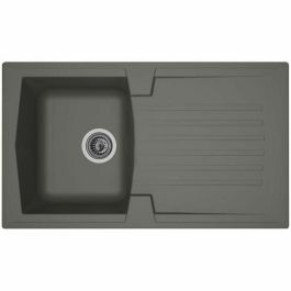 STRADOUR Fregadero de cocina empotrado 1 bandeja + 1 escurridor Arena - Resina - 86 x 50 cm - Gris hormigón Precio: 119.98999969. SKU: B1JRDZEA7H