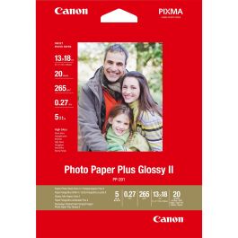 Canon PP-201 Papel Foto Brillante Plus II 130x180mm 260g/m2 20 Hojas Compatible con PIXMA y más Precio: 10.89. SKU: B1KGCTJKJT