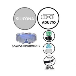 Poessa Lente Natación Silicona Adulto Polarizada Efecto Metalizado PC Modelos Surtidos