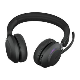 Jabra Evolve2 65 Ms Stereo Auriculares Inalámbricos Bluetooth para Microsoft Teams, Negro