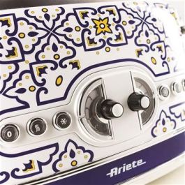 Ariete Tostador 4 Ranuras Capri con Función Descongelar y Recalentar, 6 Niveles de Tueste y Bandeja Extraíble Ariete Tostador 4 Ranuras Capri con Función Descongelar y Recalentar, 6 Niveles de Tueste y Bandeja Extraíble