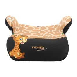 Asiento elevador con fijaciones isofix NANIA ALPHIX 135-150 cm R129  de 8 a 12 años  Fabricado en Francia  Con reposabrazos  Marrón