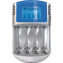 Varta Cargador LCD para Pilas AA y AAA con Indicador de Nivel, Incluye 4xAA 2600mAh y Adaptador 12V