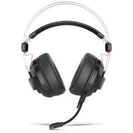 Krom Kode Auriculares Gaming Diadema Alámbricos Sonido Envolvente 7.1 con Micrófono, Drivers 50mm USB para PS4 y PC Negro
