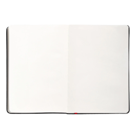 Antartik Cuaderno A5 Tapa Dura Hojas Lisas Negro y Rojo, 100 Hojas 80gr FSC