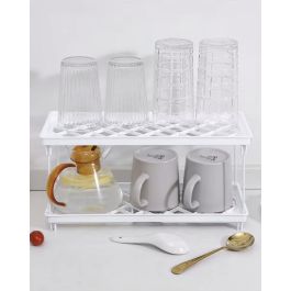 Confortime Estante Plegable de Cocina o Baño 34.5 x 13.8 x 15.5 cm - Maximiza tu espacio con diseño práctico y versátil (24 Unidades)
