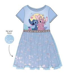 Vestido single jersey fantasia stitch 4 años Vestido single jersey fantasia stitch 4 años