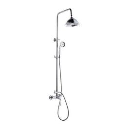 ROUSSEAU Columna de Ducha Retro con Grifo Mezclador Mecánico - Cromada, Cabezal Ø 205 mm, Ducha Manual Ø 83 mm, Telescópica 0.85-1.18m Precio: 143.49999961. SKU: B169CRKMYC