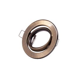 Aro Foco Downlight Circular Basculante "Vepa" Acero 90mm - Latonado Precio: 3.88999996. SKU: B1HPC9GPZK