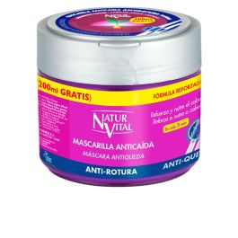 Natur Vital Mascarilla Anticaída Tratamiento Antirotura Capilar Nutritiva e Hidratante para Cabello Dañado 500 ml con Trigo, Soja y Ginseng.