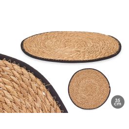 Salvamantel Esparto Borde Tela Negro 35Cm Kinvara (24 Unidades) Precio: 40.49999954. SKU: B19EEHPSZN
