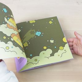 Milan Cuaderno para colorear Alien invasion con 16 páginas y 150 adhesivos 21 x 21 cm