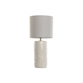 DKD Home Decor Lámpara de Sobremesa Tropical Blanca, Materiales Gres y Lino, Para Bombilla E27 Máx. 50W, 26x26x58 cm Precio: 39.49999988. SKU: B1H33887VD