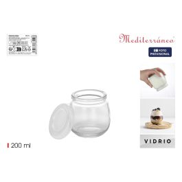 Inde Tarro de Vidrio para Postre con Tapa de Plástico Mediterráneo, 200 ml (24 Unidades) Precio: 14.49999991. SKU: B14XBCTHDG