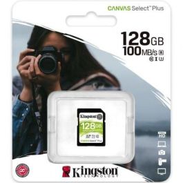Tarjeta de Memoria Kingston CANVAS Select Plus 128GB SD XC/ Clase 10/ 100MBs Tarjeta de Memoria Kingston CANVAS Select Plus 128GB SD XC/ Clase 10/ 100MBs