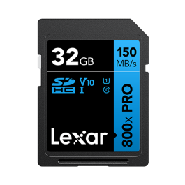 Lexar LSD0800P032G-BNNNG Tarjeta de Memoria SDHC High-Performance 800xPRO 32 GB UHS-I Clase 10 U1 V10 150 MB/s Lectura Precio: 12.59000039. SKU: B13XXX82TH