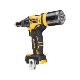 DeWALT DCF403NT-XJ Pistola de Remaches a Batería 18V, para Aluminio y Acero Inoxidable (2.4, 3.2, 4, 4.8 mm), 10000 kN, Incluye Funda, Negro/Amarillo