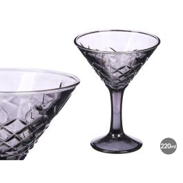 Vivalto Copa Troquelada Martini 220ml Humo Vidrio 11.6x14.8x7cm (Set de 24) Precio: 38.59000002. SKU: B1JCNG24T6