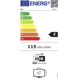 Smart TV TCL 75P8K 75" 4K Ultra HD LED HDR D-LED QLED Smart TV TCL 75P8K 75" 4K Ultra HD LED HDR D-LED QLED