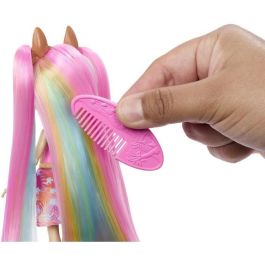 Enchantimals-Muñeca de pelo-Muñeca y estatuilla de animales HTJ70 Enchantimals-Muñeca de pelo-Muñeca y estatuilla de animales HTJ70