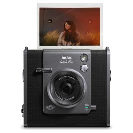 Fujifilm Instax Wide Evo Cámara Instantánea Digital - Negro, Sensor CMOS, Bluetooth 5.1, USB-C, Batería de Ión de Litio