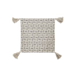 DKD Home Decor Funda Cojin Moderno Beige 60 x 60 x 3 cm Algodon Polyester Flecos (4 Unidades) Precio: 54.88999956. SKU: B1EWGTTM2D