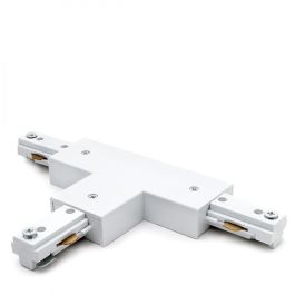 Conector T para Carril Bifásico Focos LED Blanco Precio: 1.98999988. SKU: B1GHDAHMFG