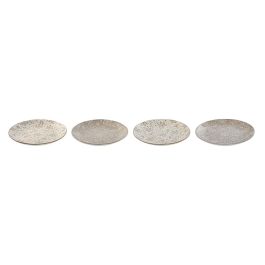 Set de Platos Home ESPRIT Marrón Beige Porcelana 19 x 19 x 2 cm Precio: 11.49999972. SKU: B12NHVV335