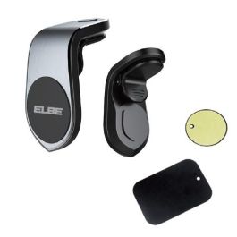 Elbe ACC-101 Soporté de Móvil Aluminio/Magnético para Coche, Aire Acondicionado