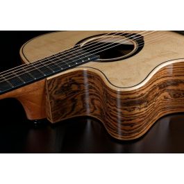 LAG Guitarra Acústica Auditorium Hyvibe H2 30 A/E Cutaway para Zurdos