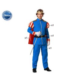 Disfraz Príncipe Azul con Capa Hombre Adulto Talla M-L