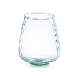Jarron Vidrio Reciclado Rayado 19,5 Cm Giftdecor (4 Unidades) Jarron Vidrio Reciclado Rayado 19,5 Cm Giftdecor (4 Unidades)