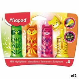 Set de Marcadores Fluorescentes Maped Multicolor 4 Piezas (12 Unidades) Precio: 47.49999958. SKU: S8424886