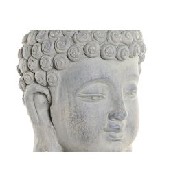 DKD Home Decor Figura Buda Gris Magnesia 24 x 47 x 35 cm (2 Unidades)