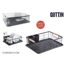 Escurreplatos de metal con asas de madera Quttin (4 Unidades) Precio: 52.5900001. SKU: B1DEQ75NQR