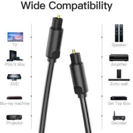 Cable de Audio de Fibra óptica Vention BAEBH/ 2m/ Negro Cable de Audio de Fibra óptica Vention BAEBH/ 2m/ Negro