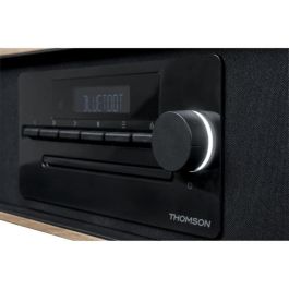 Thomson THO1721987385493 Microsistema Bluetooth 60W con Radio Inducción, FM/CD/MP3/USB, Ecualizador y Mando a Distancia Negro
