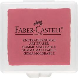 FABER-CASTELL 127321 Goma de borrar amasable ART ERASER surtida - Azul, Rojo, Amarillo (3 unidades)