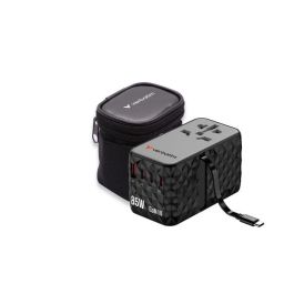 Verbatim Charge 'n' Travel Diamond 85W Retractable Cable CNT-02 Adaptador de Viaje Universal GaN III