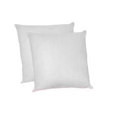 Abeil Almohadas Cuadradas Juego de 2 FluffyDream 60 x 60 cm Tacto Plumón, Lavables y Relleno Poliéster Oeko-Tex