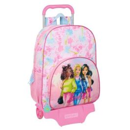 Safta Mochila Escolar 180+Carro 905 Barbie "Painterly" con Ruedas | 33x42x14cm | Niñas +3 Años