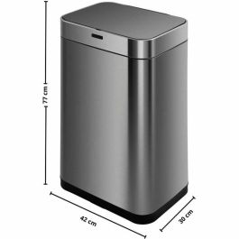 Kitchen Move Superior - Contenedor de Basura Automático de 60 Litros, Acero Inoxidable Moderno, Gran Capacidad para Familias Activas