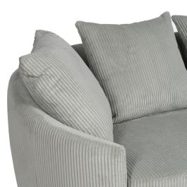 Sofá 3 Plazas Hielo Tejido Salón 197 X 96 X 75 cm