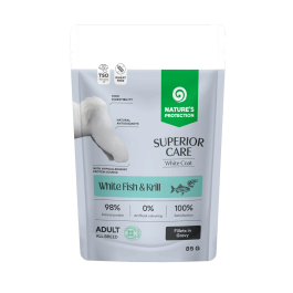 Nature's Protection Sc White Dog Adult GF Pescado BL Krill - Comida Húmeda para Perros Adultos, Sabor Pescado y Krill, 12 Latas de 85 g Precio: 18.5000002. SKU: B1G56V6822